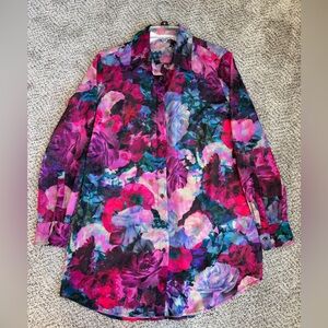Gianni Bini Floral Long Sleeve Shirt